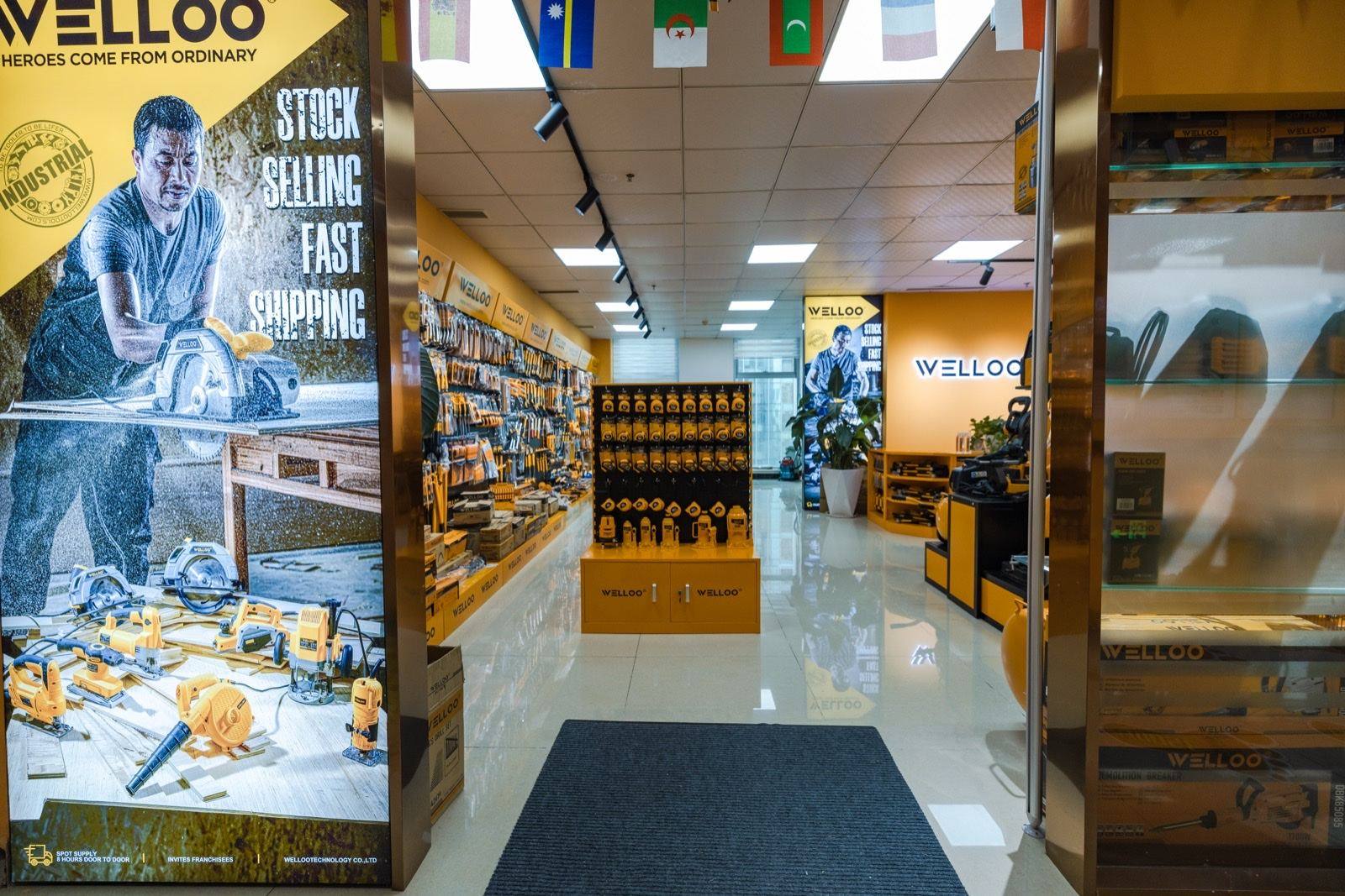 WELLOO showroom entrance